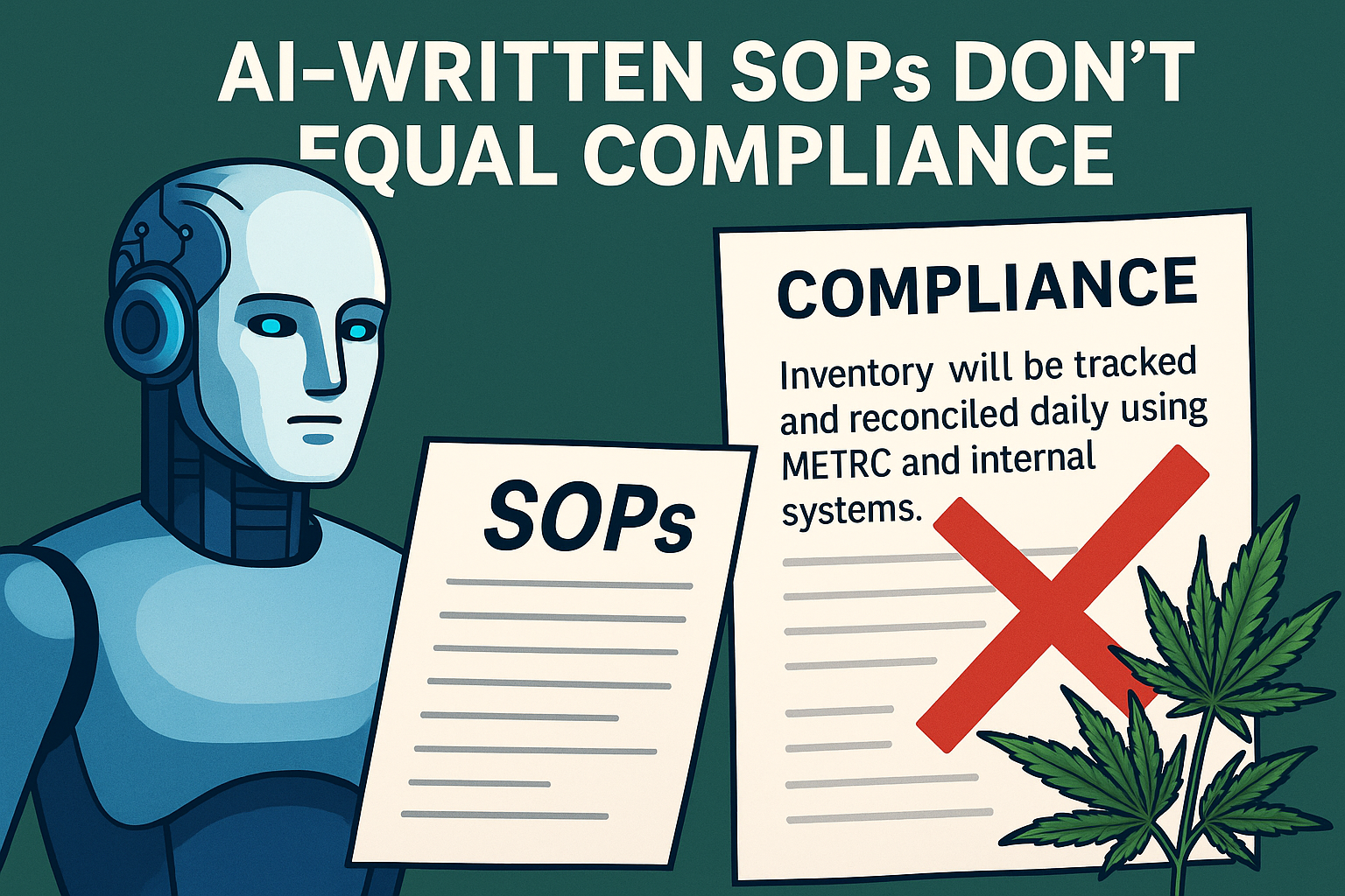 Featured image for “AI-Generated SOPs in Cannabis Compliance: Why Documentation Alone Isn’t Enough”